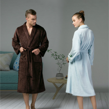 European Size Coral Fleece Bathrobe ,SPA Bathrobe,Robe/OEM(KW1155M)