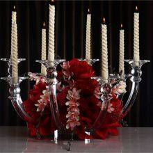 Wholesale 7 Weapons Wedding Crystal Dendritic Candlestick Chandelier Wedding Party Decoration Candelabra Candle Holder thumbnail-4