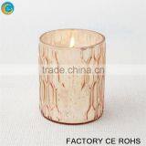 Popular Honeycomb Mercury Cented Candles / Candle Jar Amber / Glass Cylinders Wholesale Quality Choice