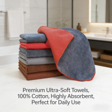 Durable Washable Microfiber Cleaning Cloths Car Wash Rag Heavy Duty Household Towels thumbnail-1