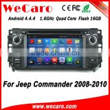 Wecaro WC-JC6235 Android 4.4.4 car dvd player touch screen for jeep commander navigation 2008 - 2010 mirror link