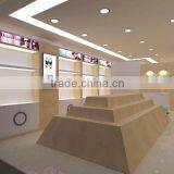 Walnut Acrylic Jewellery Display Showcase Acrylic Display Cabinet With Lock