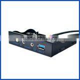 PANTO 3.5 Inch Floppy Drive Bay USB3.0+fast Charge USB 2.1A +HD Audio PC Front Panel