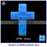 Hotsale Synthetic Ethiopian Black Opal Price Cross Gemstone