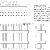 1.0mm Pitch Double Row Double Straight Connector Pin Header thumbnail-2
