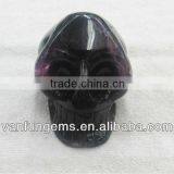 Gemstone Carved Skull Amethyst Skull thumbnail-1