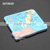 Rubber Magnet Stainless Steel Metal Custom Uruguay Sandbeach Map Printing Tourist Souvenir Fridge Magnet thumbnail-1