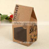 Custom Logo Printing Lovely Design Folding Foldable Kraft Takeaway Packaging Paper Bread Cake Food Box With PVC Window thumbnail-1