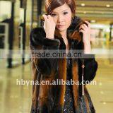 Transition Color Fashion Exotic Fur Coats for Women