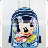 mickey Polyester Kids Trolley school bag
