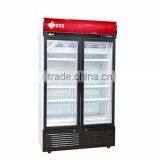 Clear Glass Door Commercial Refrigerator for Cold Drink and Juice