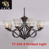 2016 New Design American Style Led Iron Pendant Light For Indoor Decoration With Factory With Flower Patern thumbnail-6