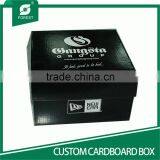 HIGH QUALITY BLACK SHOE PACKING BOX FOLDING CARDBOARD BOXES