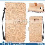 Luxury Zebra Stripe Flip Leather Stand Wallet Cover Phone Case for Samsung Galaxy S6 thumbnail-2