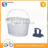 wicker basket wholesale natural woven bicycle basket/white bike baskets