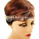 Pearl Head Chain With Adjustable Clasp & Gold Detailing Princess Head Chain thumbnail-2