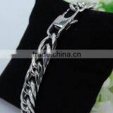 Heavy Metal Cuban Curb Link Chain Men's Bracelet Stainless Steel 22cm Length thumbnail-5