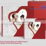 Wholesales Red 12*12 Unique Wedding Albums With Heart Shape thumbnail-2