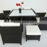 Dining square table with 4chairs in outdoor or indoor