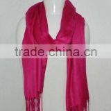 Pink Viscose Pashmina Scarves shawls stoles