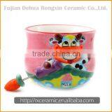 Cartoon animal hand-painted 3D ceramic ceramic foot shaped mug