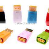 Displayport Male to VGA Female Adapter Gold Plated Smart Colorful