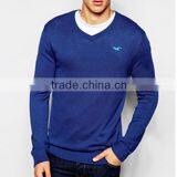 High Quality Wool Acrylic Autumn Pullover Men, Men Fashion v Neck Sweater Pullover Wholesale thumbnail-1