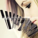 10Pcs Black Professional Salon Hair Styling Hairdressing Plastic Barbers Brush Combs