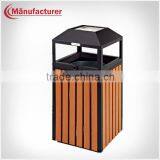 Free Standing Gardening Ashtray Garbage Bin,wood Outdoor Trash Bin,dustbin in Park thumbnail-1