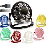 Colorful Plastic Mini USB Tabletop Fan Cooler With CE & RoHs Cetification