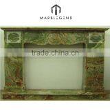 Natural Green Onyx Fireplace thumbnail-2