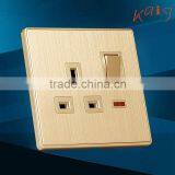 3 Flat Pin Switch Socket,british Socket