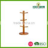 Wooden Cup Tree Holder With Round Stand Wholesale thumbnail-3