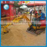 Amusement Park Kids Excavator Ride!!! Fairground Equipment Kids Mini Excavator for Sale thumbnail-4