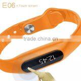 Touch Screen Vibrating IP57 Waterproof Bluetooth E06 Smart Bracelet thumbnail-6