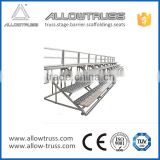 Aluminum portable choral lighting stage risers with guardrail