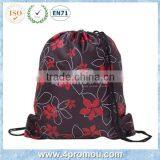 Custom promotional wholesale drawstring bag for shopping