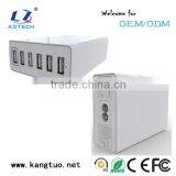 Quick Charge 2.0 60W 6-port Usb Travel Charger, Usb Charging Station, Usb Hub