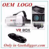 OEM LOGO VR BOX 3D Glasses VR BOX1.0 With Joystick for Google Cardboard for 4.7-6.0" Smartphone OEM LOGO Low Quantity