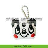 Panda Face Silicone Mobile Phone Key Chain