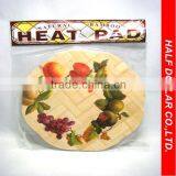 Round Bamboo Heat Pad/Mat/Holder/Cushion For One Dollar Item, Kitchen Use
