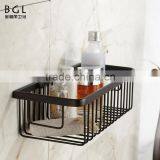 Wall Mounted Bathroom Accessories ORB Finishing Brass Storage Basket thumbnail-2
