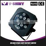10W12 Rgbw Stage Wireless Led Flat Par Can