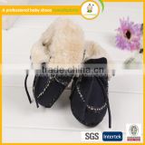 wholesale shoes soft Genuine Leather cotton yarn baby shoes for alibaba in spanish