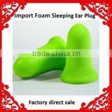 Best Selling Foam Ear Plugs for Studying/polyurethane Bell Shape Soundproof Disposable Earplugs