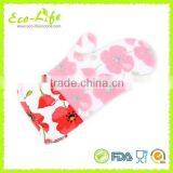 Heat Resistant Quilted Silicone Cotton Lining Gloves, BBQ Silicone Mitts thumbnail-4