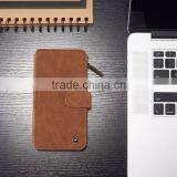 Geniue Leather Wallet Phone Case Stand With Card Slot and Zipper for Samsung Galaxy S6/S6 Edge/S7/S7 Edge/Note5 thumbnail-6