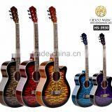 Caravan Music 39 Inch High Quality Acoustic Guitar for Beginners Made in China HS3930 thumbnail-1