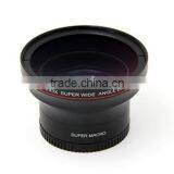 52mm 58mm 0.43x 52mm Wide Angle Lens With Macro Camera Additional Lens With UV HD LENS