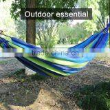 Double Canvas Hammocks Portablecot Bed With Stand For Family/stainless Steel Hammock Stand thumbnail-1